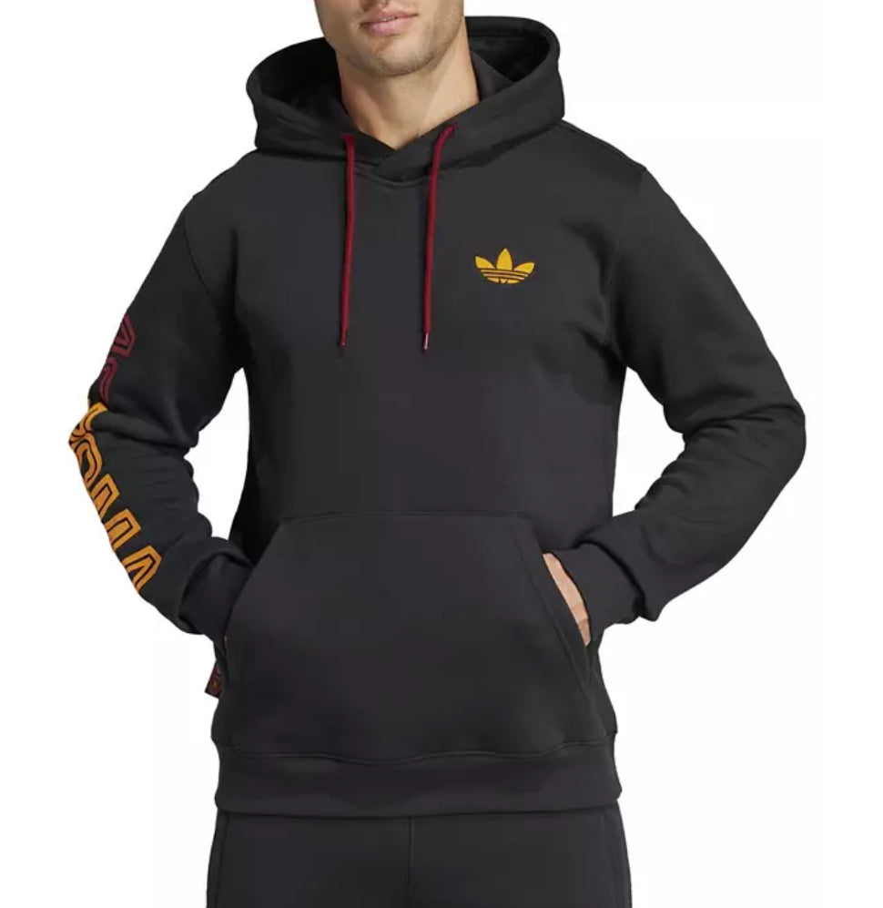 Adidas AS Roma 2024 Black Hoodie – FootZone Soccer