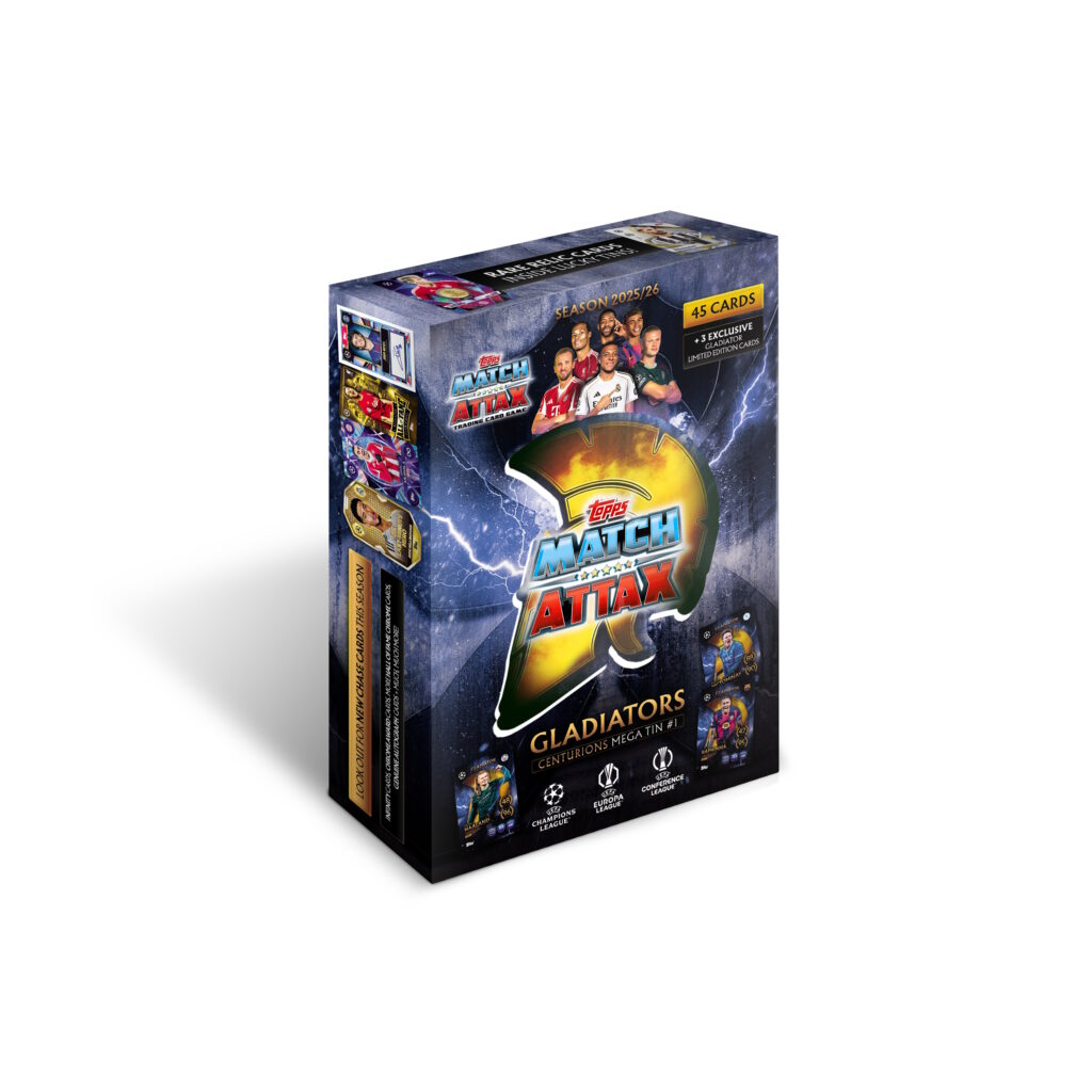 2025-26 TOPPS MATCH ATTAX EXTRA CHAMPIONS LEAGUE CARDS MEGA TIN FootZone Soccer 2025-26 TOPPS MATCH ATTAX EXTRA CHAMPIONS LEAGUE CARDS MEGA TIN FootZone Soccer