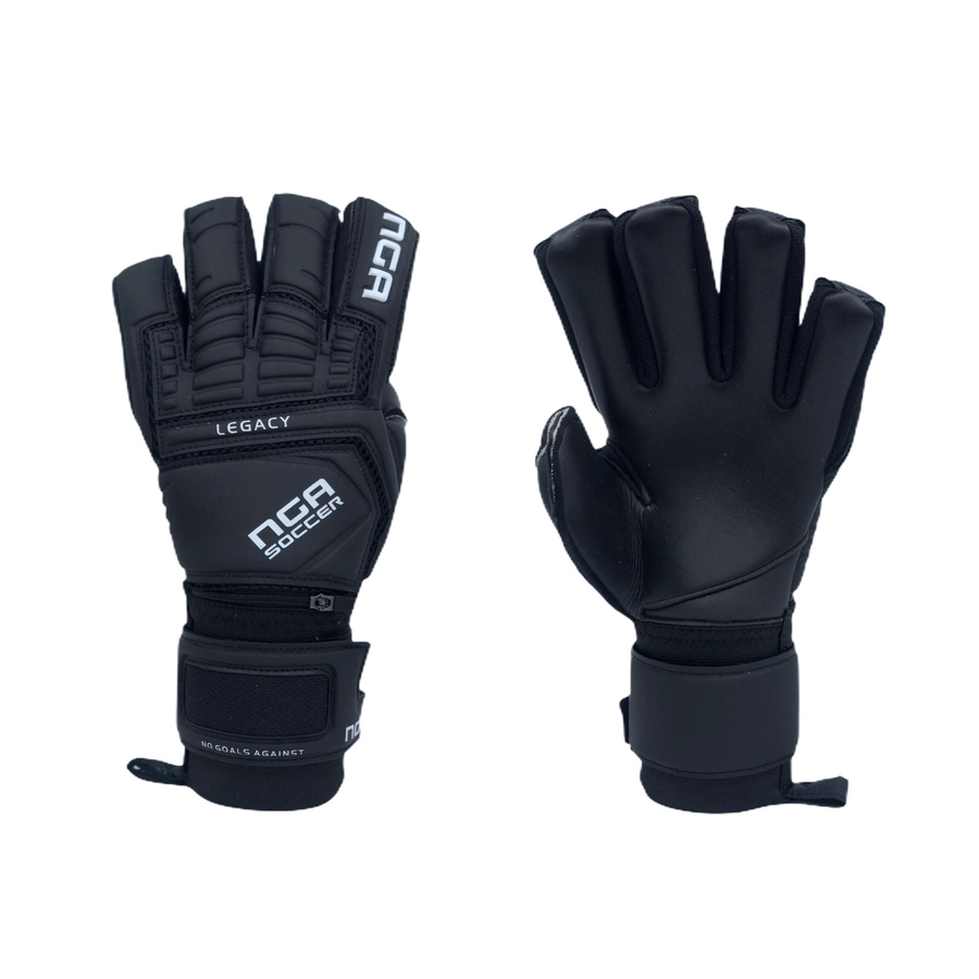 NGA Legacy Black Goalkeeper Glove FootZone Soccer