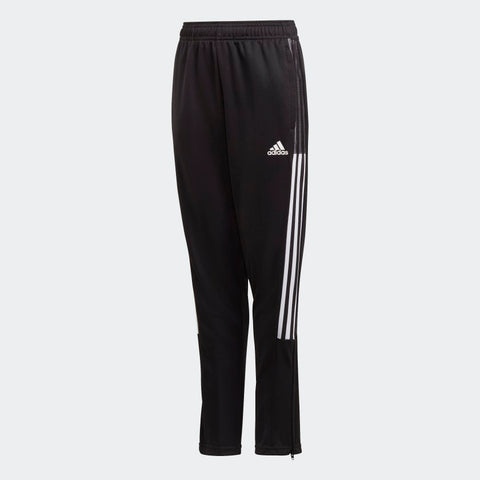 PANTALON DE SURVÊTEMENT POUR JEUNES TIRO 21. Noir blanc
