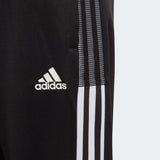 PANTALON DE SURVÊTEMENT POUR JEUNES TIRO 21. Noir blanc