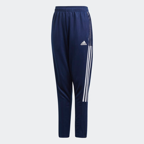 TIRO 21 YOUTH TRACK PANTS. Blue & White