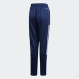 TIRO 21 YOUTH TRACK PANTS. Blue & White