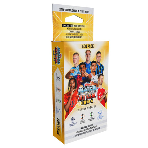 CARTES TOPPS MATCH ATTAX EXTRA UEFA CHAMPIONS LEAGUE 2023-24 – BOOSTER MINI TIN (40 CARTES + 3 LE)