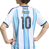 Argentina 26 Home Messi Kids Jersey