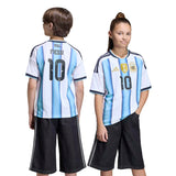 Argentina 26 Home Messi Kids Jersey