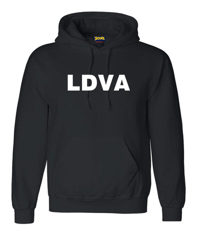 LDVA Hooded Black Unisex Sweatshirt