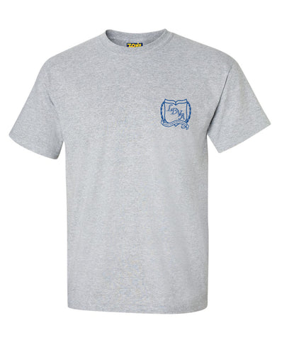 LDVA Unisex Phys. Ed. Grey T-Shirt Short Sleeve