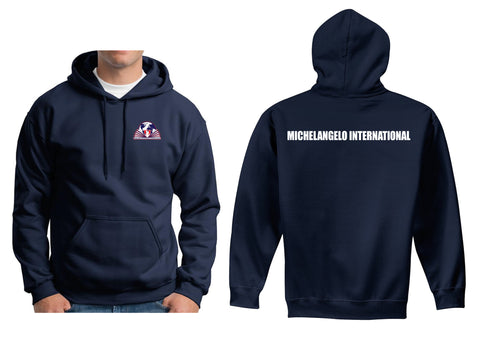 Michelangelo Intl. Hooded Unisex Navy Sweatshirt