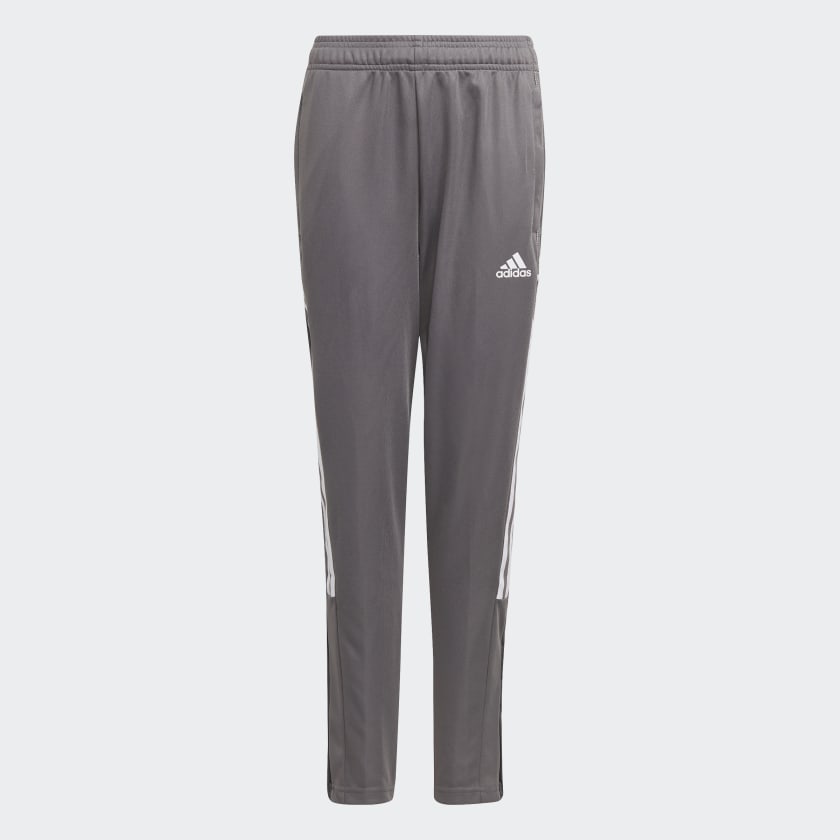 TIRO 21 YOUTH TRACK PANTS. Grey \u0026 White