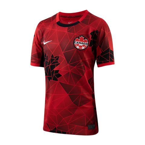 Youth Nike Canada Soccer 2023 Home Jersey